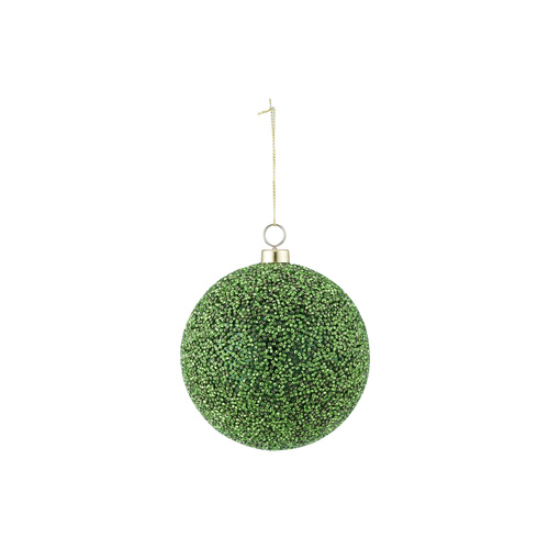 Lustre Bauble Plastic- Green