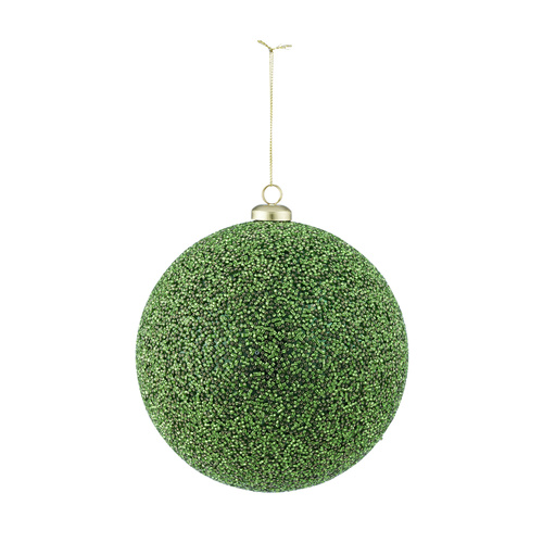 Lustre Bauble Plastic- Green
