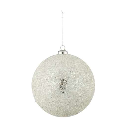 Lustre Bauble Plastic- Silver