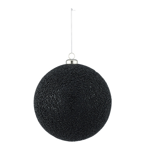 Lustre Bauble Plastic- Black