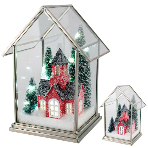Red Chalet w/ Led Lights