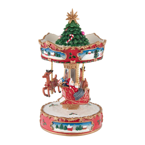 Revolving Musical Sleigh Carousel