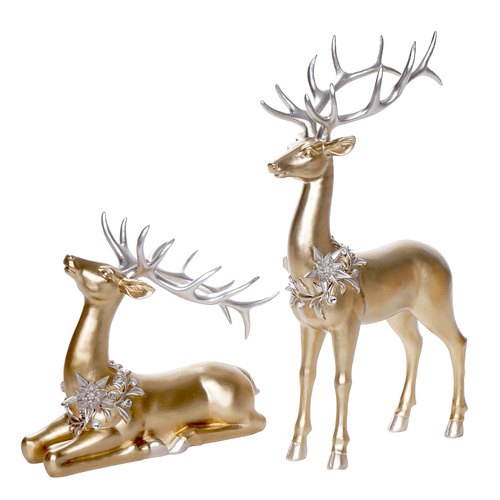 Luxe Golden Reindeer