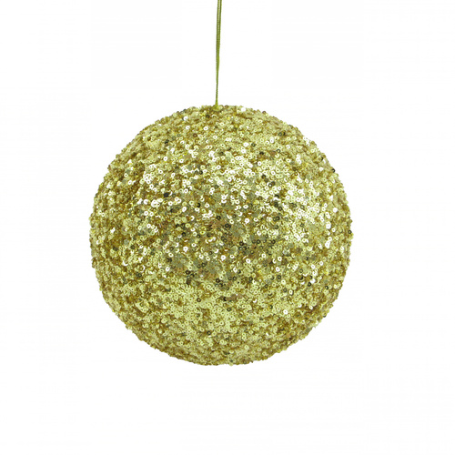 Beaded Sequin Ball Gold