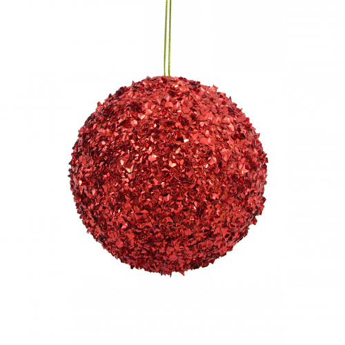 Beaded Sequin Ball Red