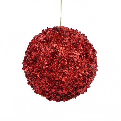 Beaded Sequin Ball Red