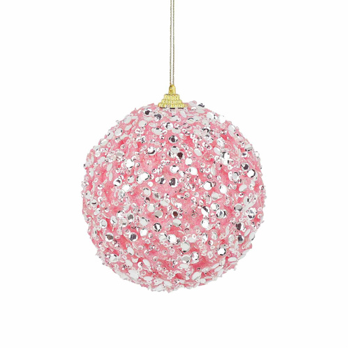Ice Sequin Pink Sky Ball