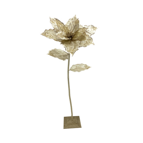 Gold Poinsettia Tree Sml