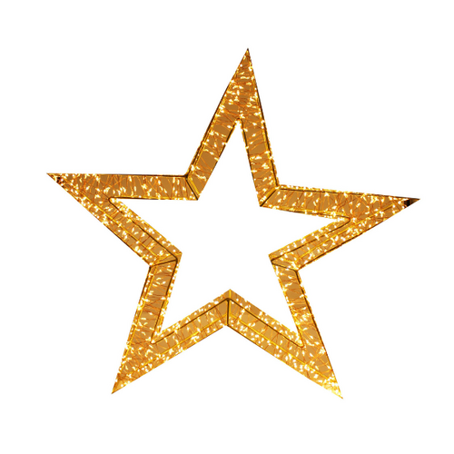 Gold Pre-Lit Star Frame