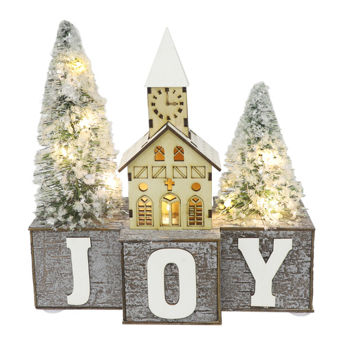 Joy Sign Village Scene