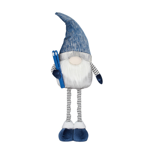 Skiing Gnome w/ Extendable Legs