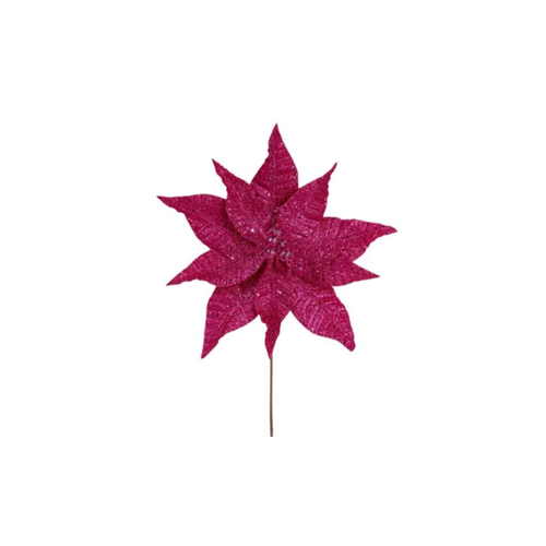 Poinsettia Glitter Flower