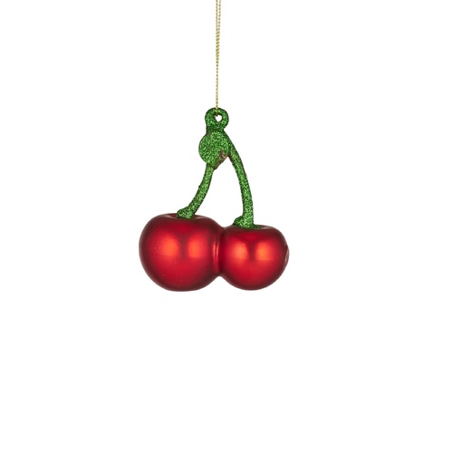 Red Cherries Hanging Ornament