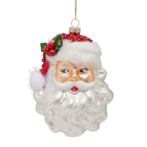 Glass Santa Head HO