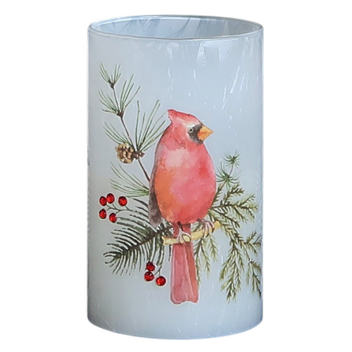 Christmas Cardinal Jar