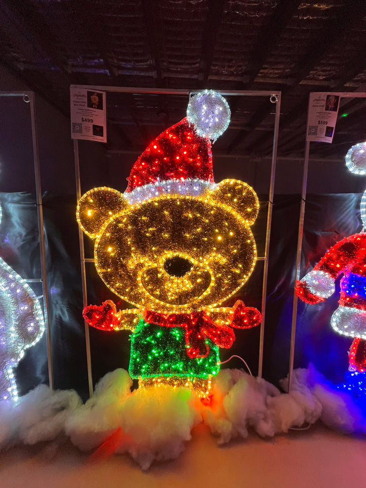 Happy Little Bear Christmas Motif Light