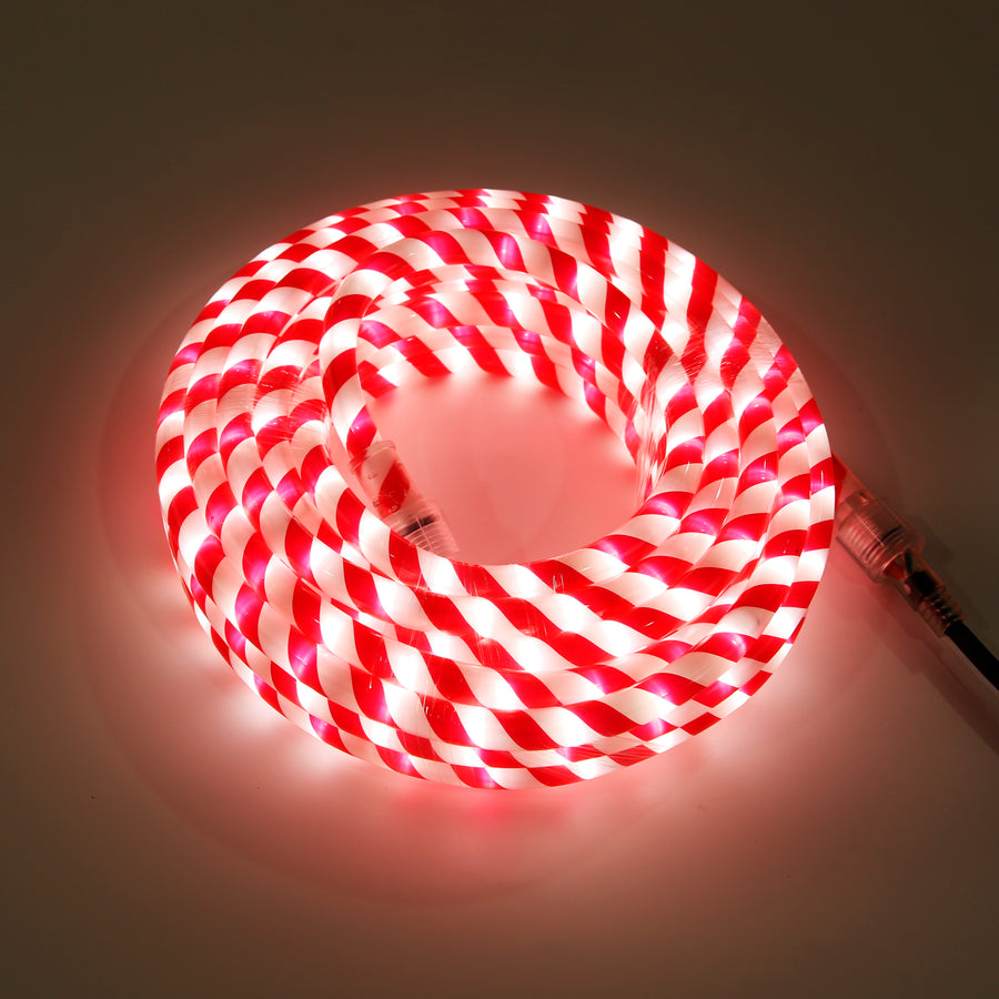 candy cane Christmas rope light