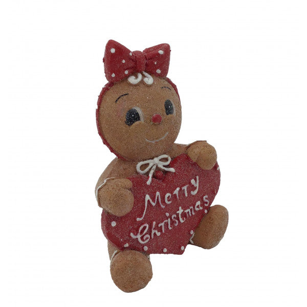 Gingerbread Merry Christmas Heart