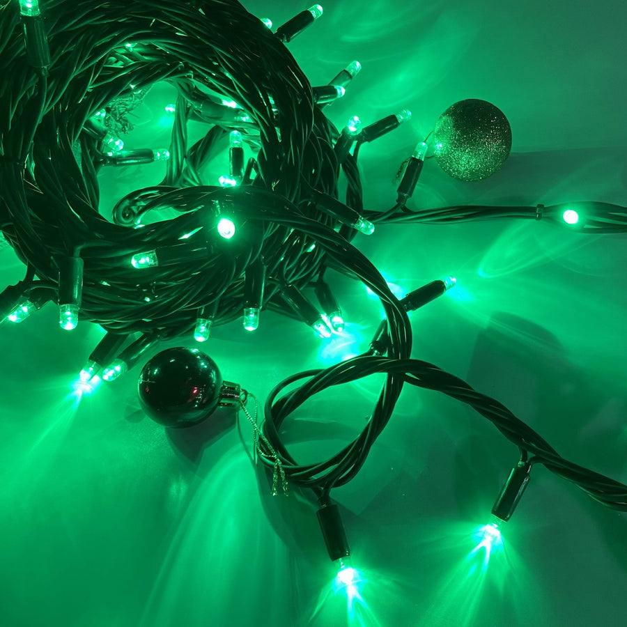green Christmas string light
