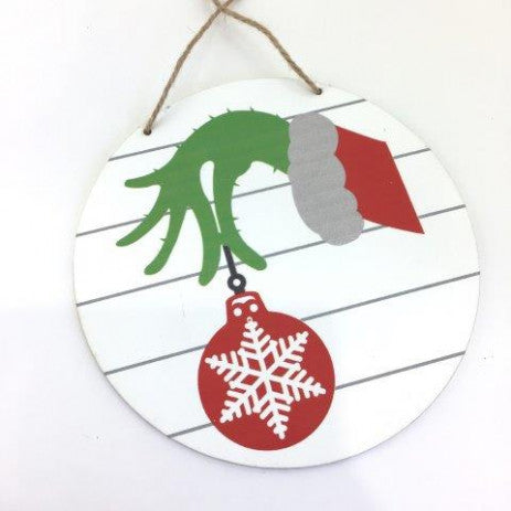 Grinch Hand Hanging Ornament