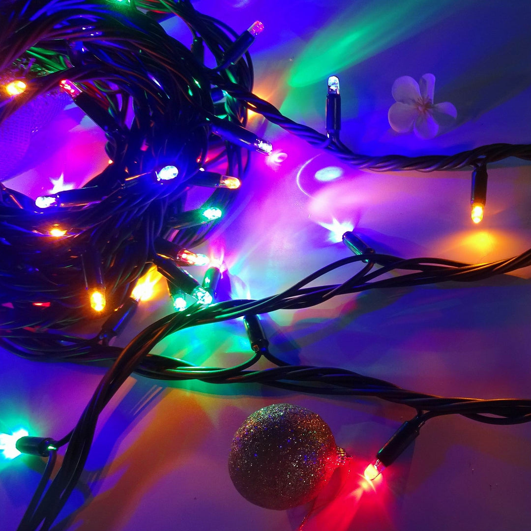 multicolour fairy Christmas string light