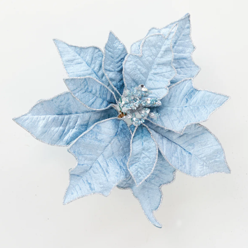 Luxe Blue Poinsettia