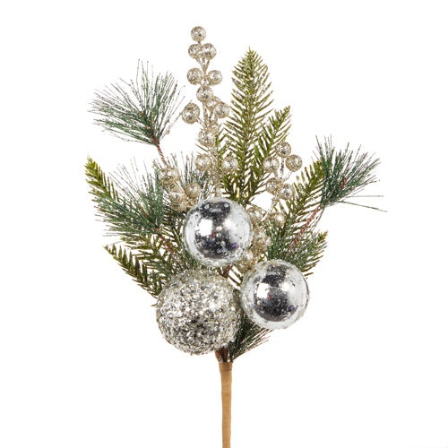 Raz | Bon Noel | Pine & Berry Ornamental Pick