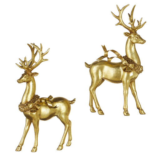 Raz | Celebrate the Season | Gold Leaf Deer