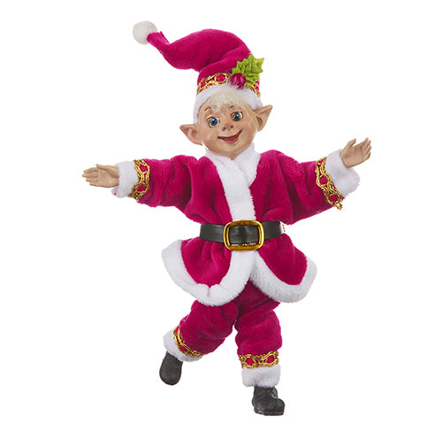 Raz | Charming Holiday | Miniature Pink Elf