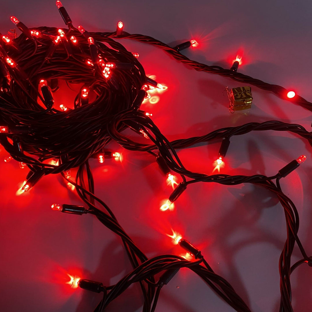 red Christmas string light
