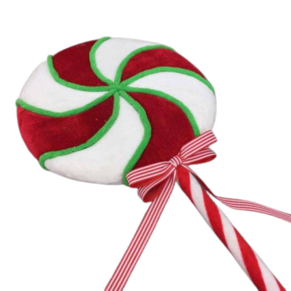 Candy Swirl White Lollypop