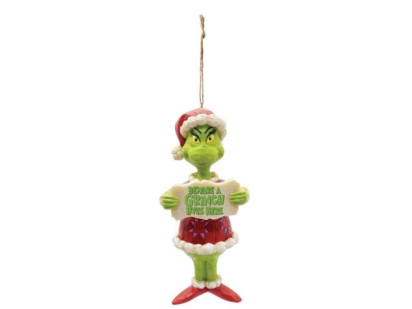 Grinch by Jim Shore | Beware a Grinch Ornament