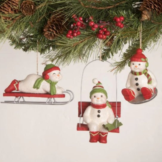 Bethany Lowe | Cheerful Snowman Ornament | TD0018