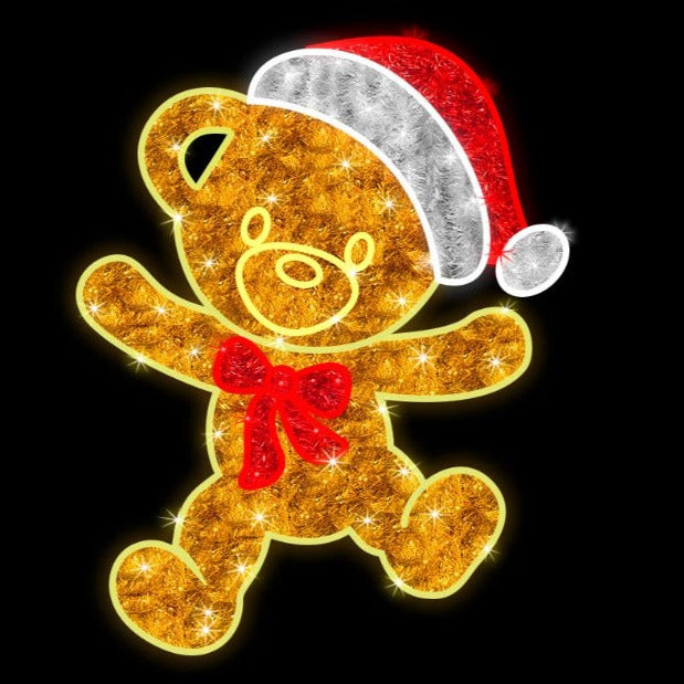 teddybear christmas motif light
