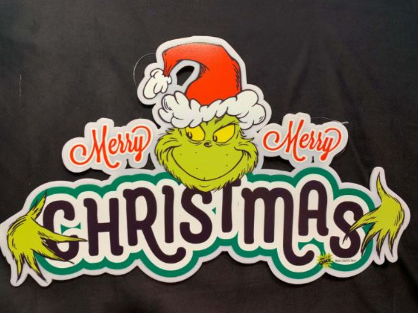 Dr Seuss The Grinch | Merry Merry Christmas Sign