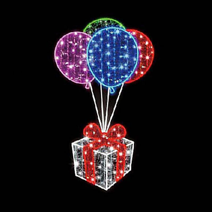 Balloon Christmas Present Motif - Festive Emporium