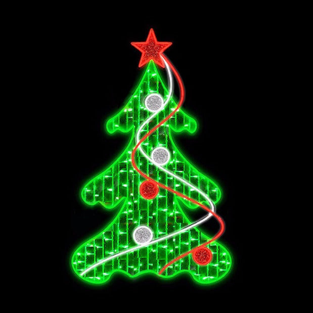 bauble tree christmas motif light