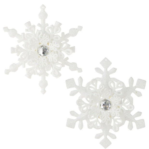 snowflake christmas ornament raz