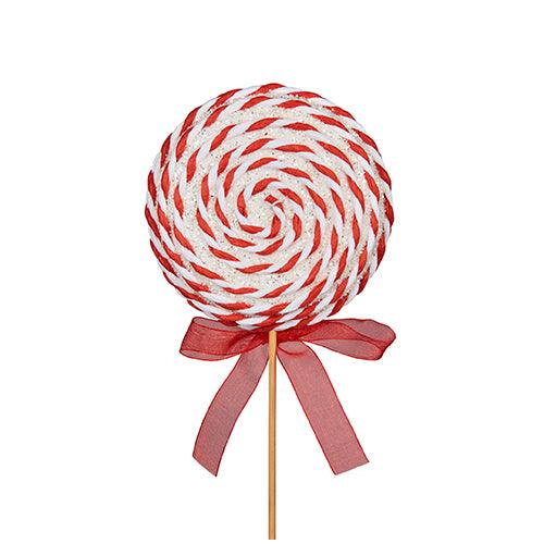 White & Red Lollypop - Festive Emporium